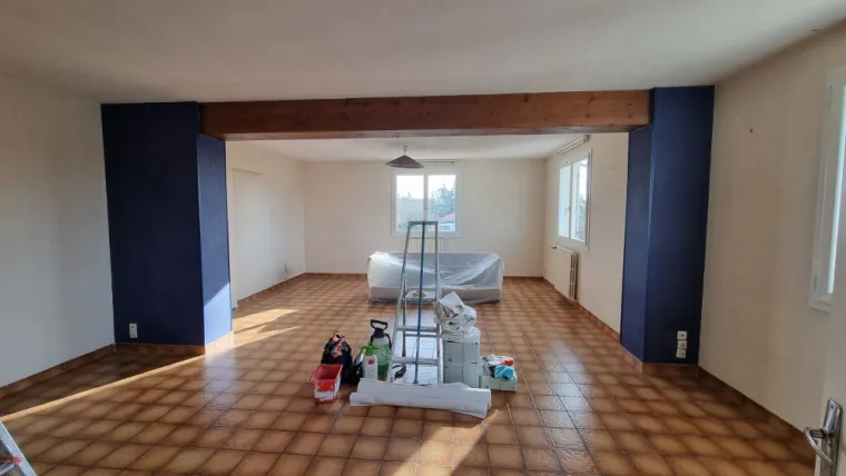 Rénovation complète d'une pièce de vie vers Cholet